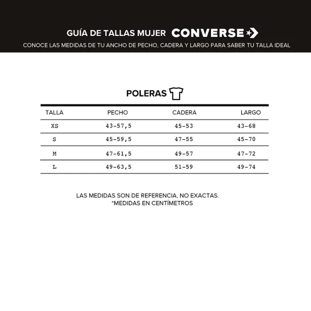 Polera Mujer Your Logo Converse Beige