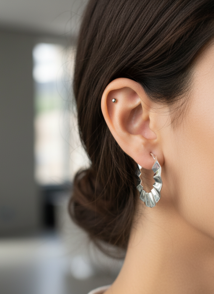 💓Aros Argollas de Diseño Rizado para Impactar ¡Recibe GRATIS su Estuche de Regalo! 🤩