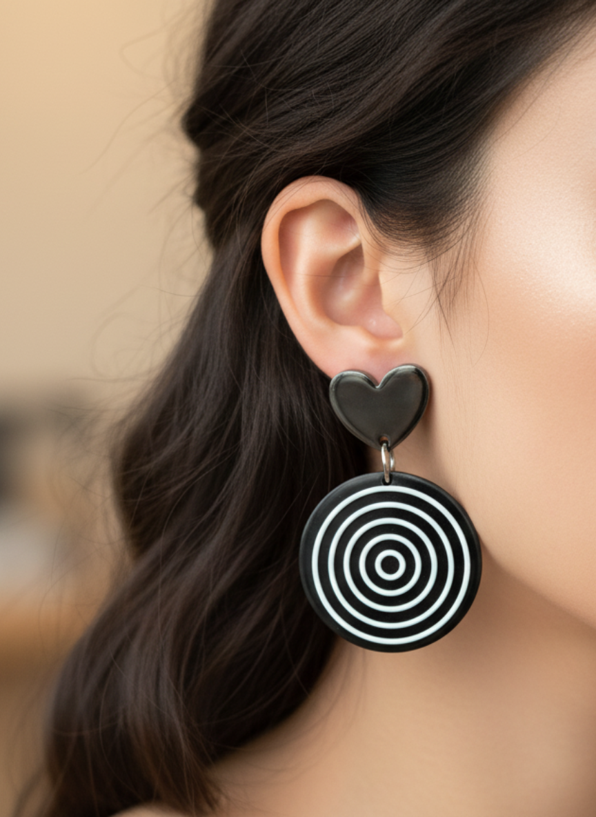 💖Aros Corazón & Espiral ¡Recibe GRATIS su Estuche de Regalo!🌀👀