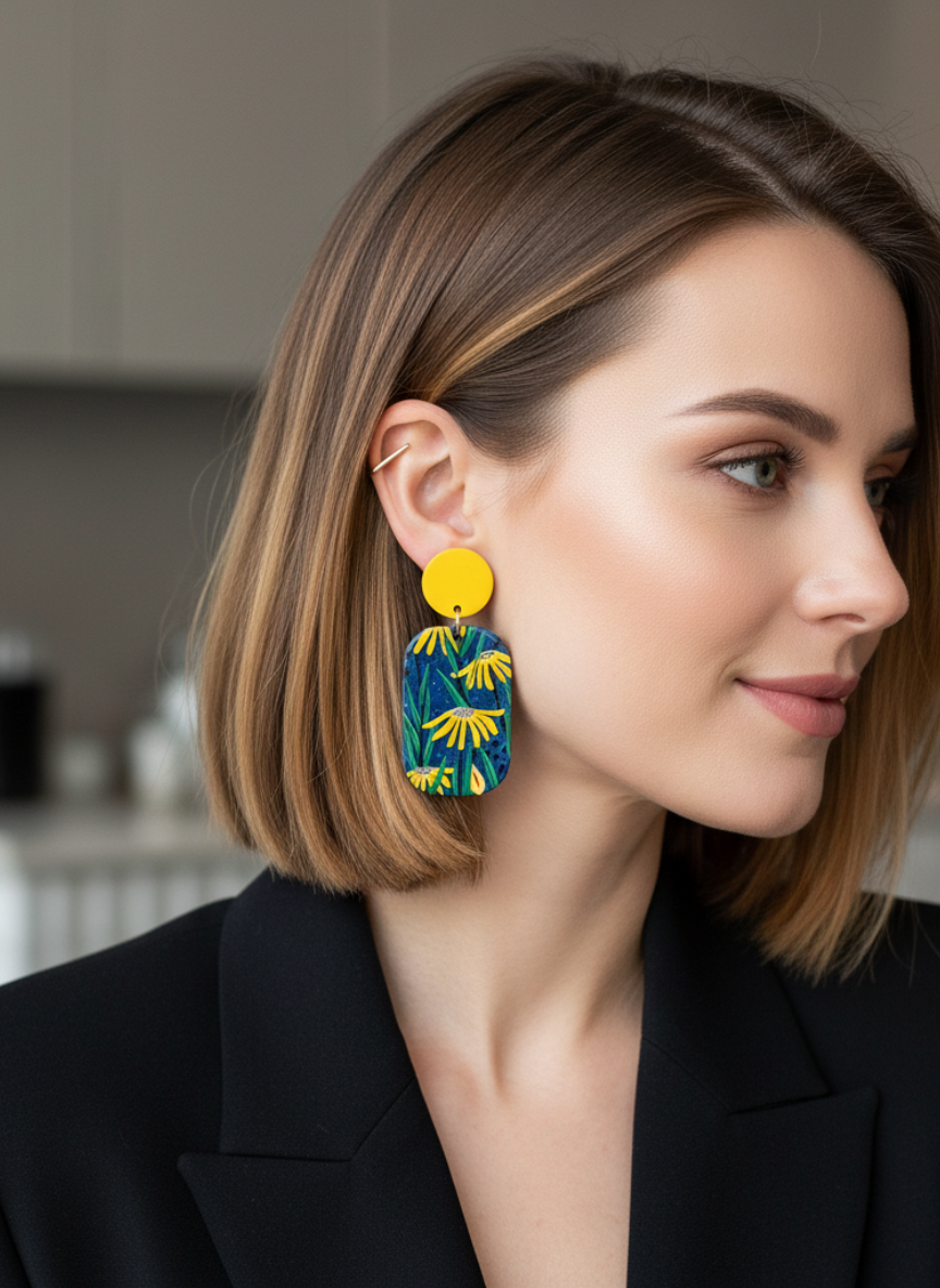 ✨Aros Campo de Estrellas ¡Recibe GRATIS su Estuche de Regalo!💙💛