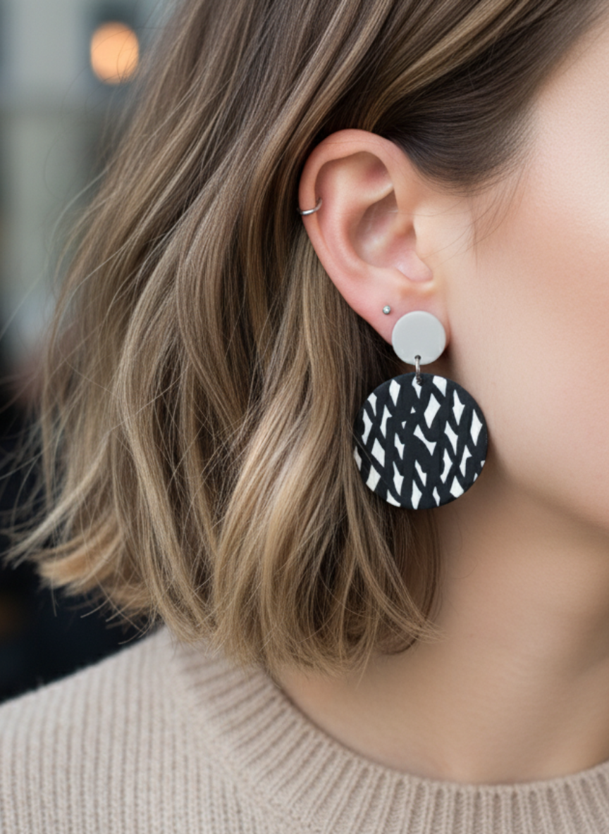 ✨Aros Gráficos ¡Recibe GRATIS su Estuche de Regalo!🖤