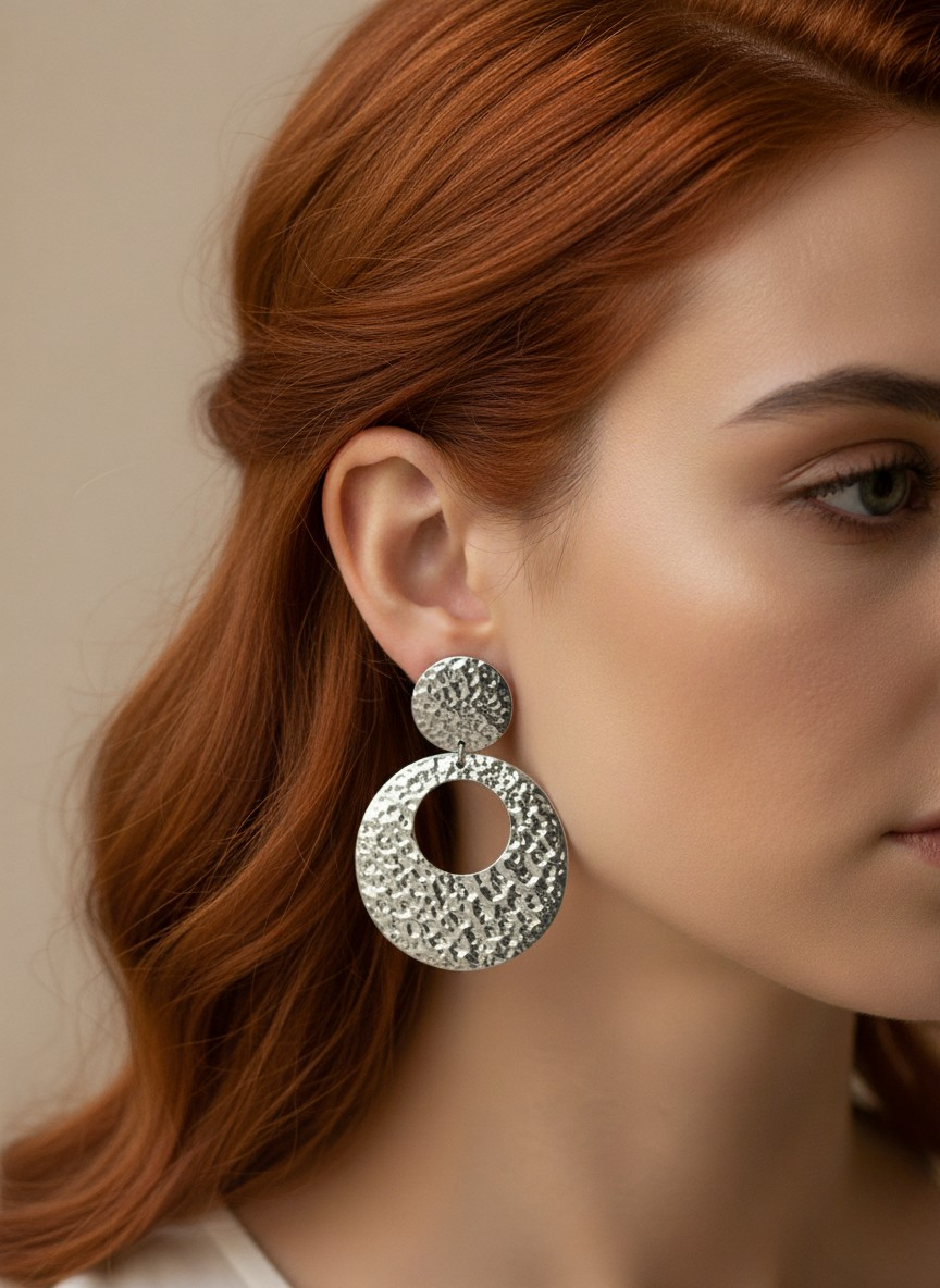 🤩 Aros Círculos Texturizados ¡Recibe GRATIS su Estuche de Regalo! 🤍