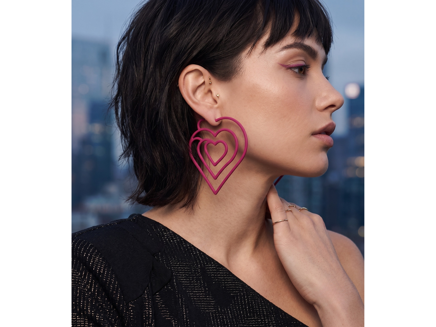 Aros Tendencia Fucsia 🩷