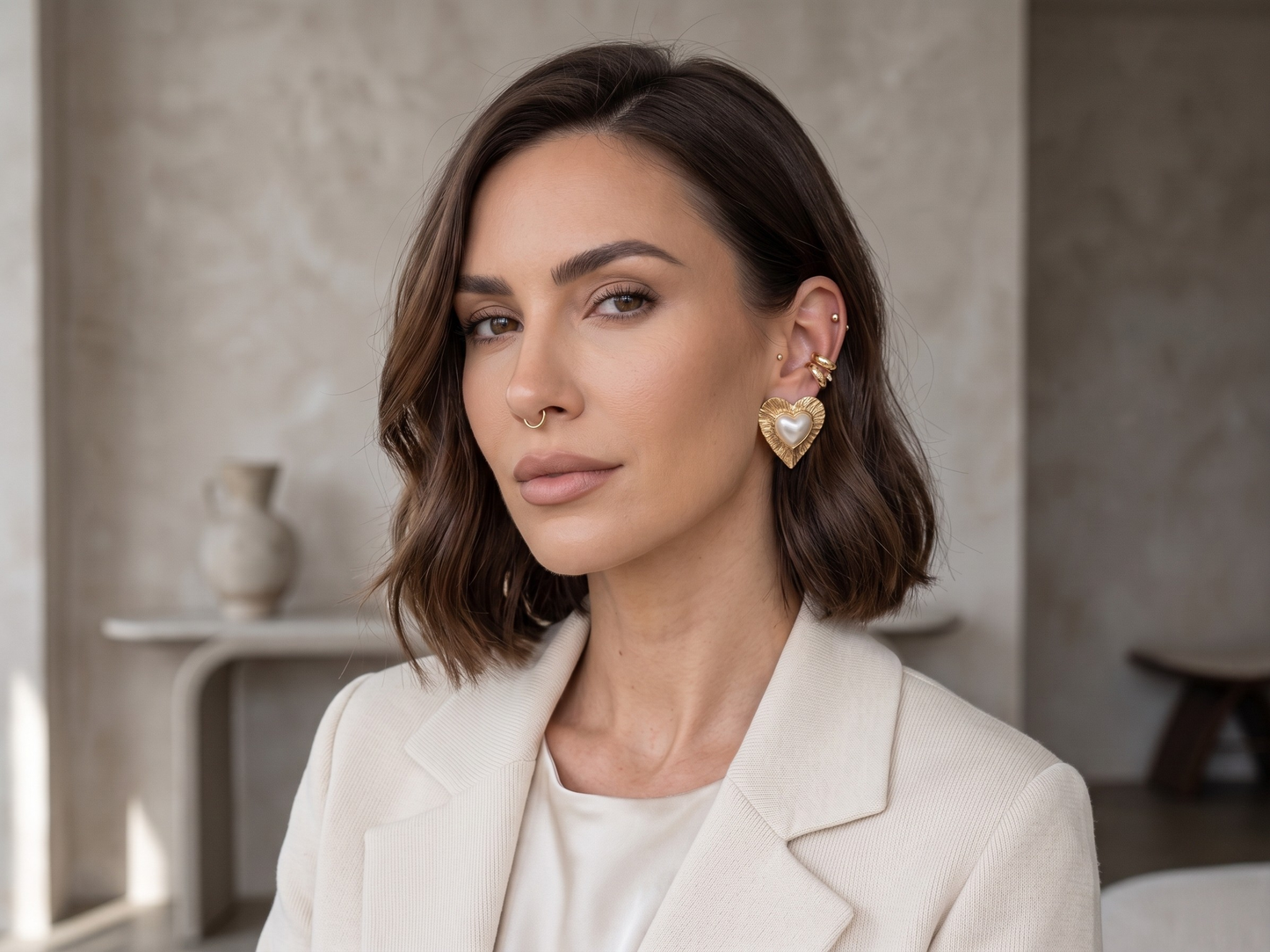 ❤️Aros Corazón Tendencia Chic