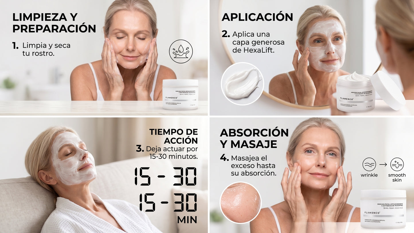 Mascarilla Facial Antiedad y Reafirmante HexaLift