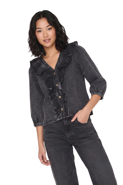 Blusa Celine Negra