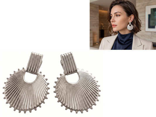 Aros Plateado !Incluye estuche de regalo! 💓