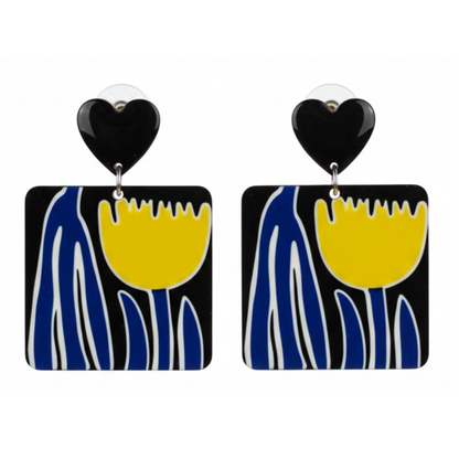 💓Aros Modernos con Toque Artístico ¡Recibe GRATIS su Estuche de Regalo!🌙🎨