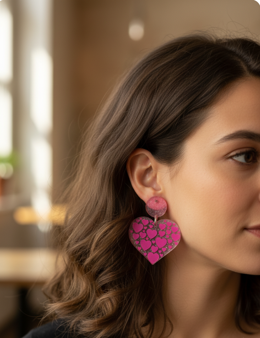 💖Aros Heart Pop ¡Recibe GRATIS su Estuche de Regalo!💖