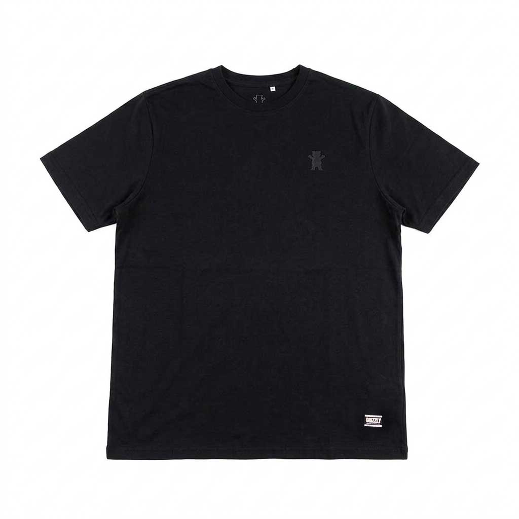 Polera Hombre Grizzly Griptape Embroidered OG Bear All Negro