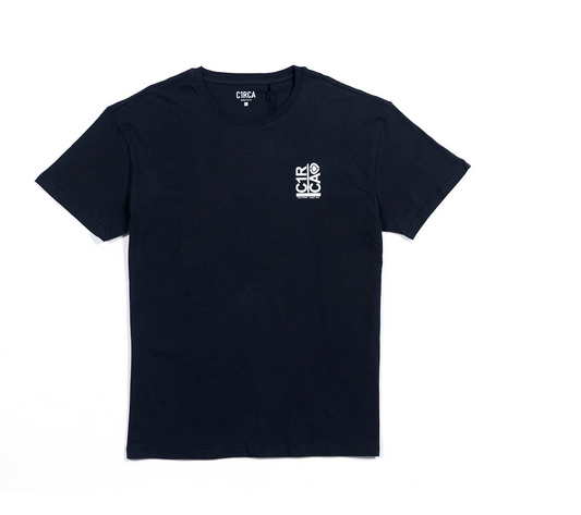 Polera CIRCA Break Up Tee Negro Oversize Algodón