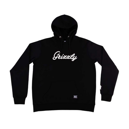 Polerón Hombre Grizzly Griptape Print Script Negro