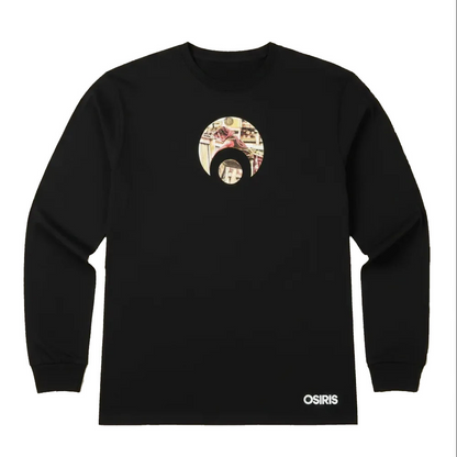 Polera Hombre Manga Larga Osiris Swan Negro