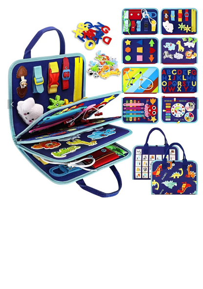 Maleta Sensorial Montessori Niño🦕📚✨