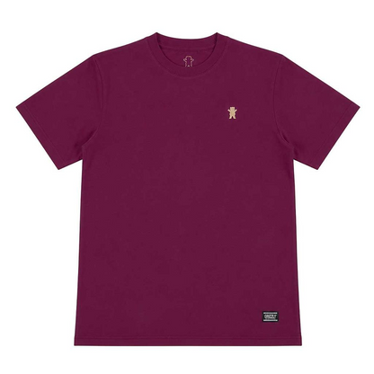 Polera Hombre Grizzly Griptape Embroidered OG Bear Burgundy
