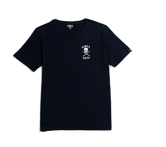 Polera CIRCA Shoes Tee Negra Algodón