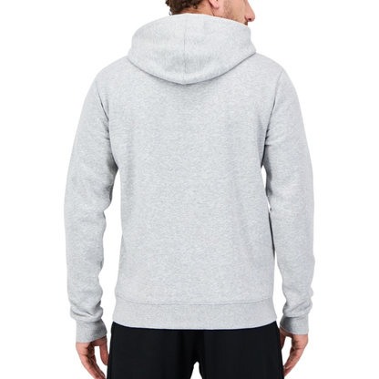 Polerón Hoodie Hombre Reebok Gris Melange Logo Negro