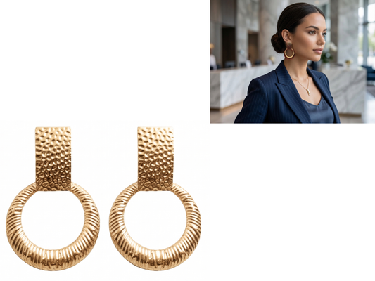 Aros Dorado !Incluye estuche de regalo! 💓