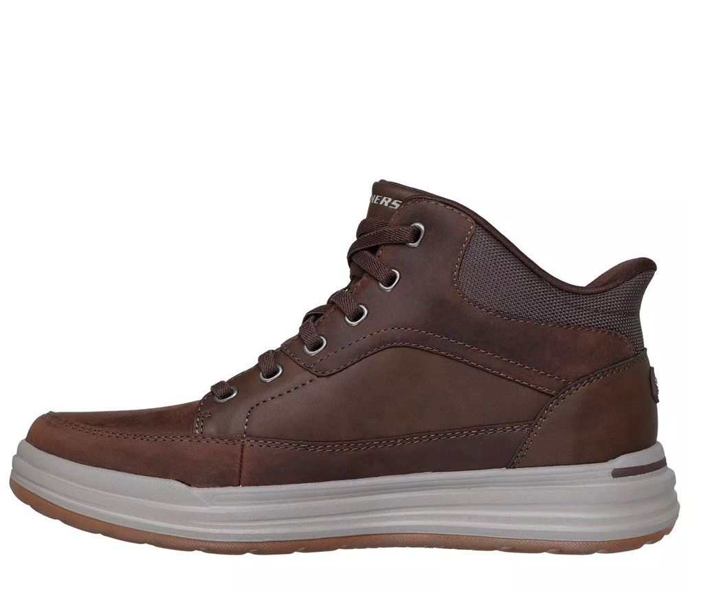 Zapatillas Hombre Skechers Slip-Ins Sterling Caña Alta Marrón 211233-BRN
