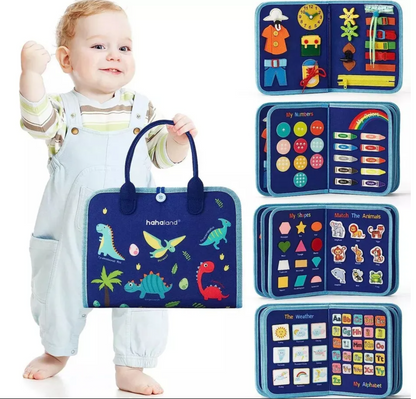 Maleta Sensorial Montessori Niño🦕📚✨