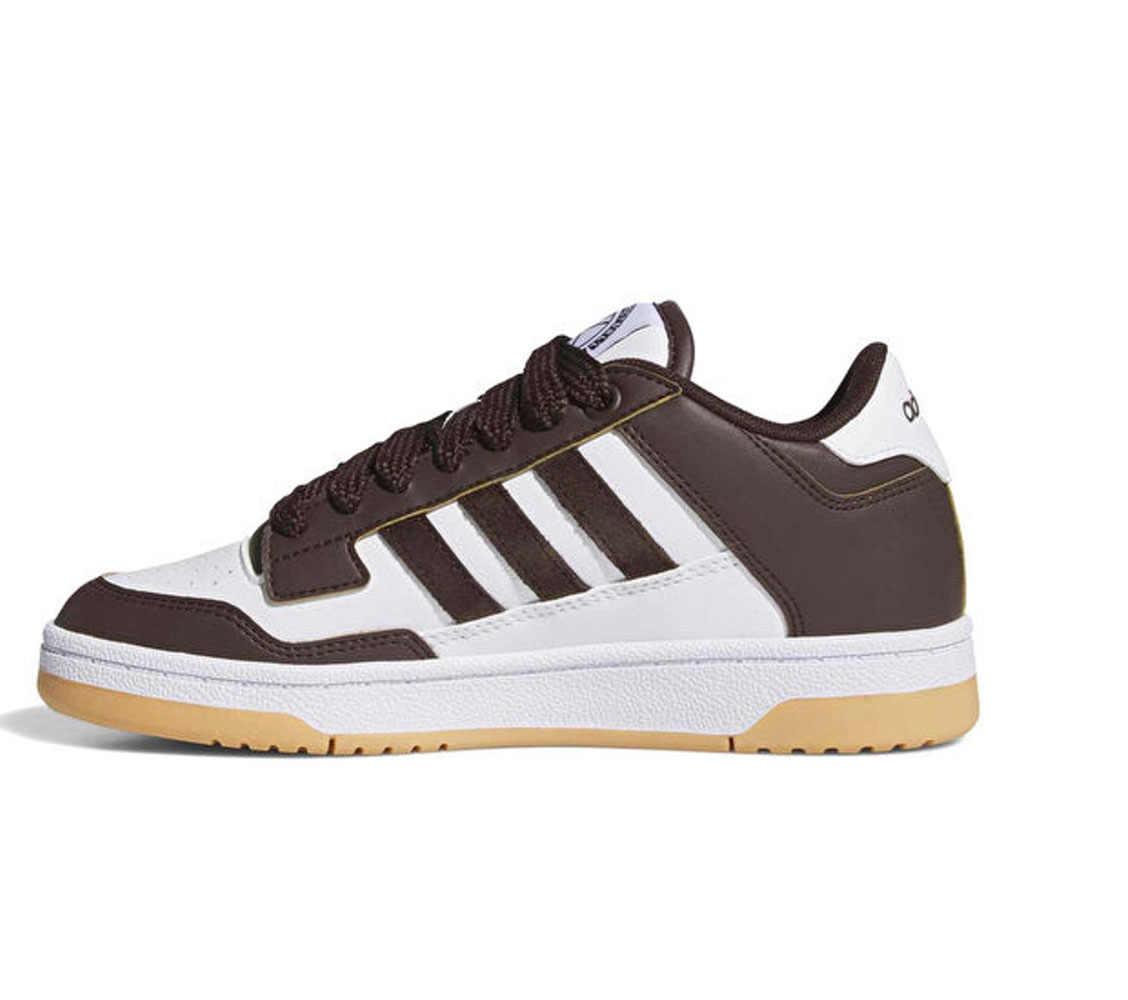 Zapatillas Adidas Niño Rapid Court Low Blanco Café