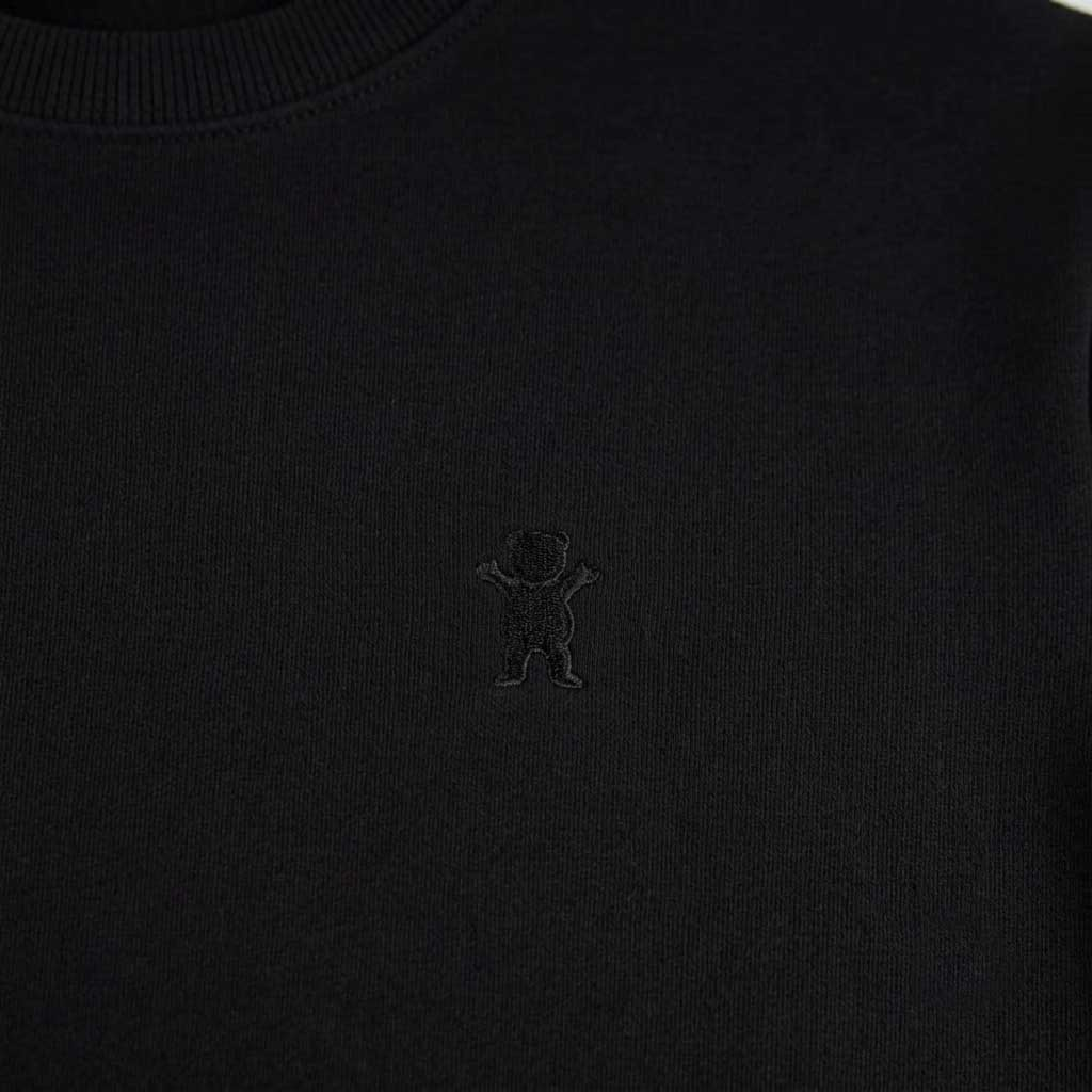 Polera Hombre Grizzly Griptape Embroidered OG Bear All Negro