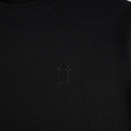 Polera Hombre Grizzly Griptape Embroidered OG Bear All Negro