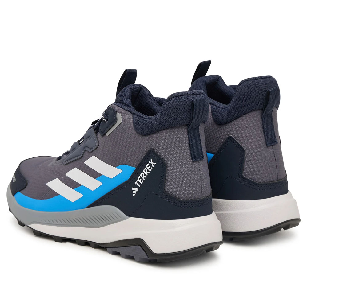 Zapatos Terrex Adidas Senderismo Anylander Mid Rain Gris Azul