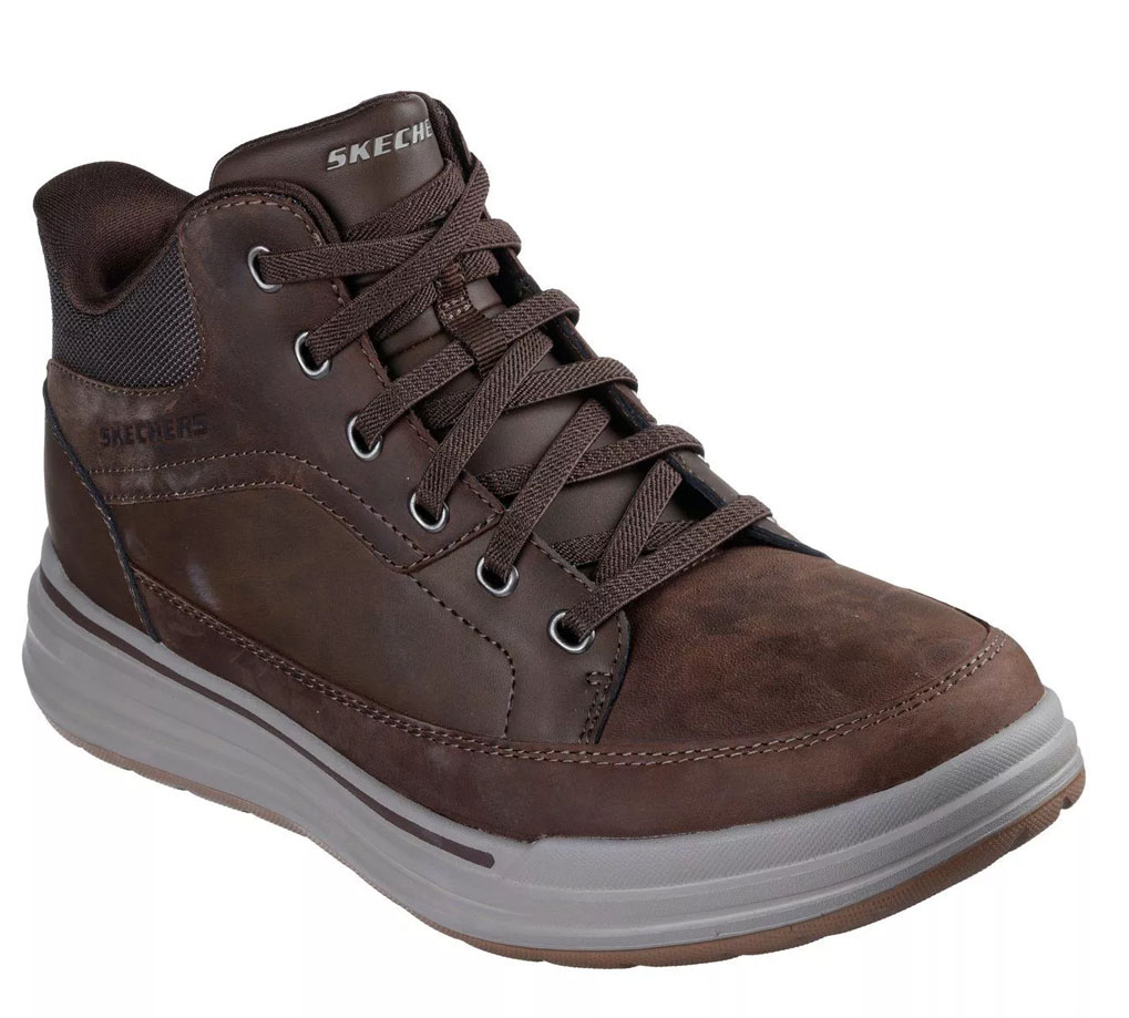 Zapatillas Hombre Skechers Slip-Ins Sterling Caña Alta Marrón 211233-BRN