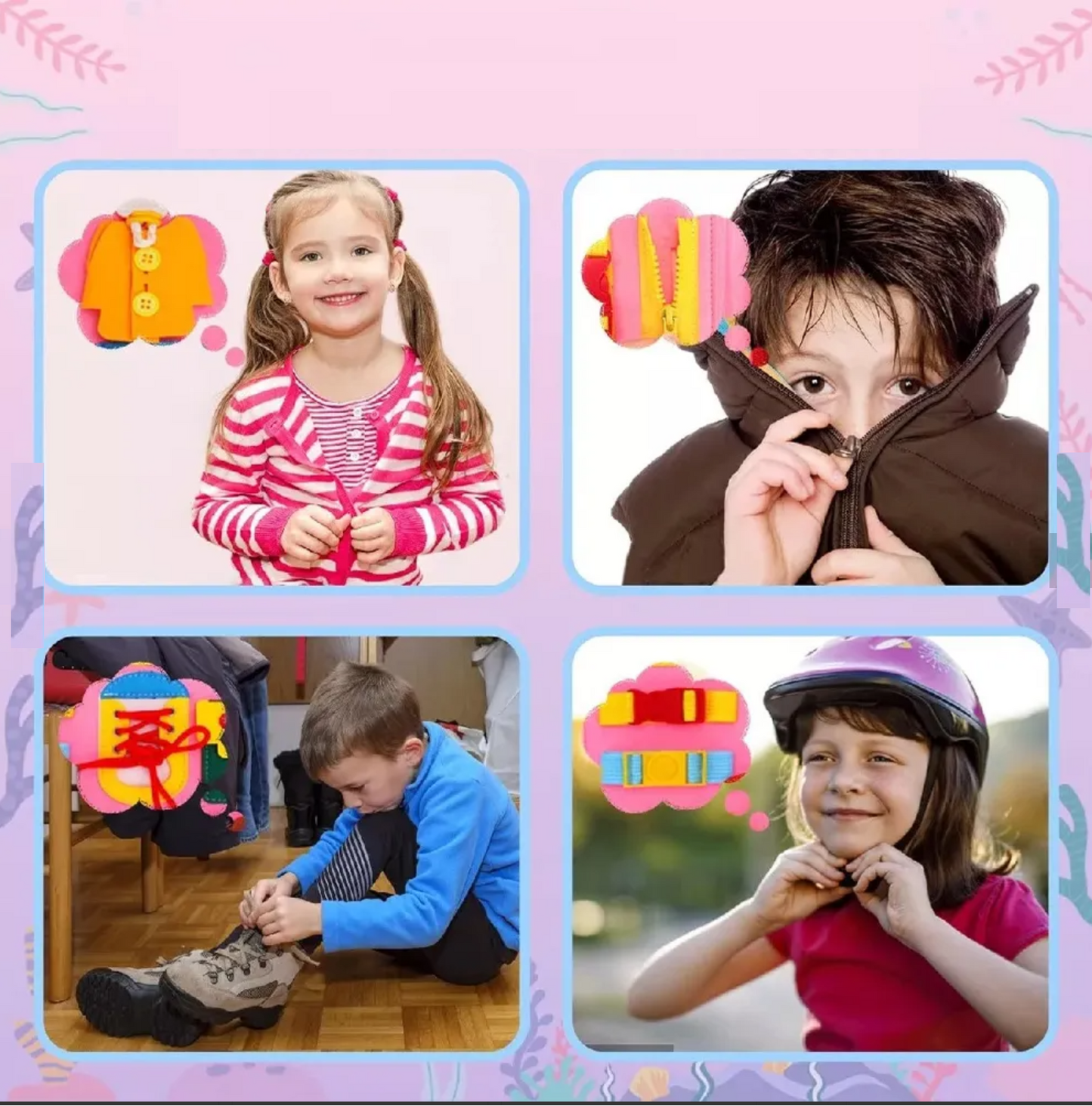 Maleta Sensorial Montessori Niño🦕📚✨