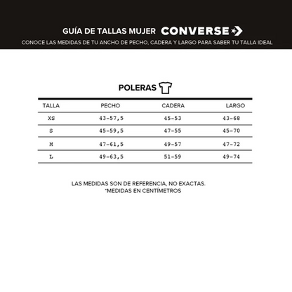Polera Mujer Your Logo Converse Beige