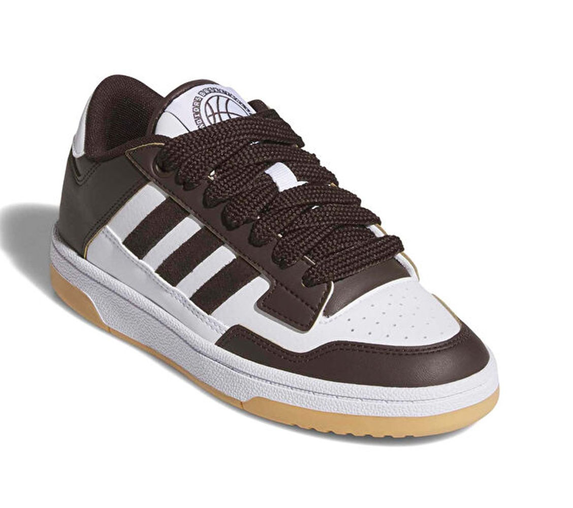 Zapatillas Adidas Niño Rapid Court Low Blanco Café