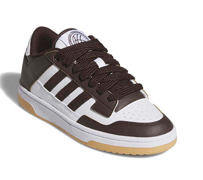 Zapatillas Adidas Niño Rapid Court Low Blanco Café