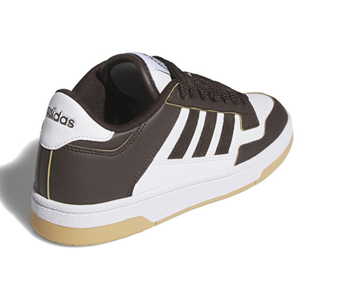 Zapatillas Adidas Niño Rapid Court Low Blanco Café