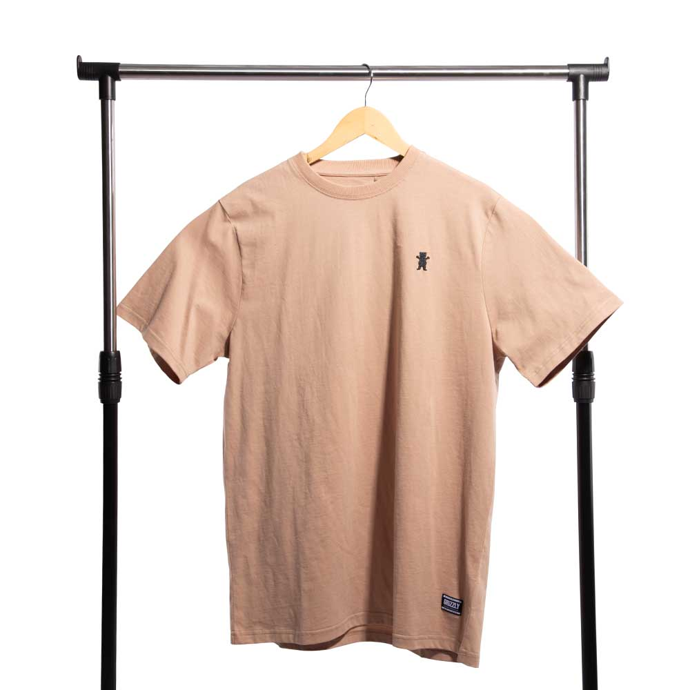 Polera Hombre Grizzly Griptape Embroidered OG Bear Beige