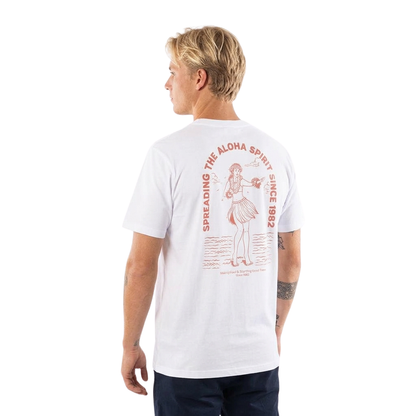 Polera Hombre T-Shirt Hang Loose Off White Spirit Aloha