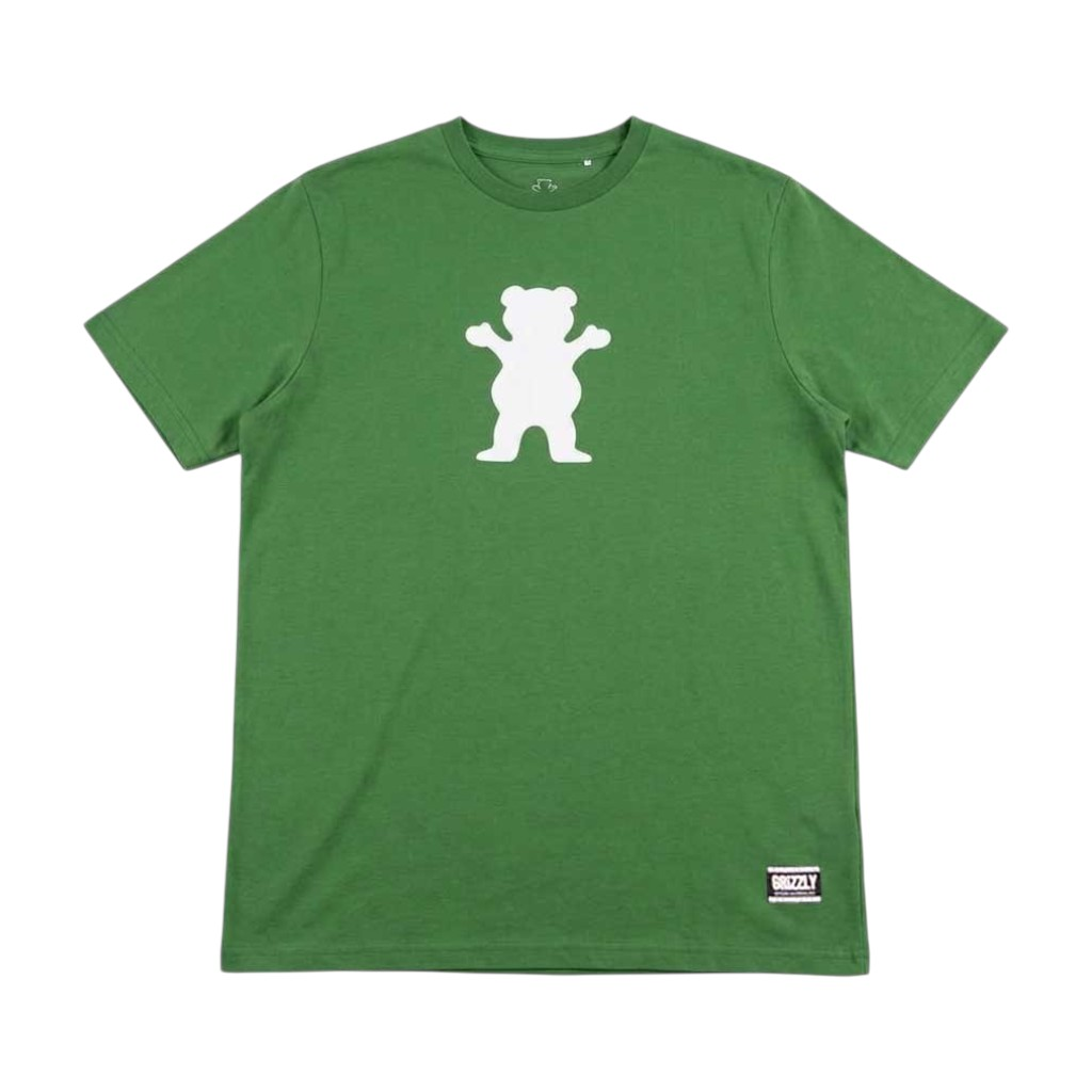 Polera Hombre Grizzly Griptape OG Bear Verde