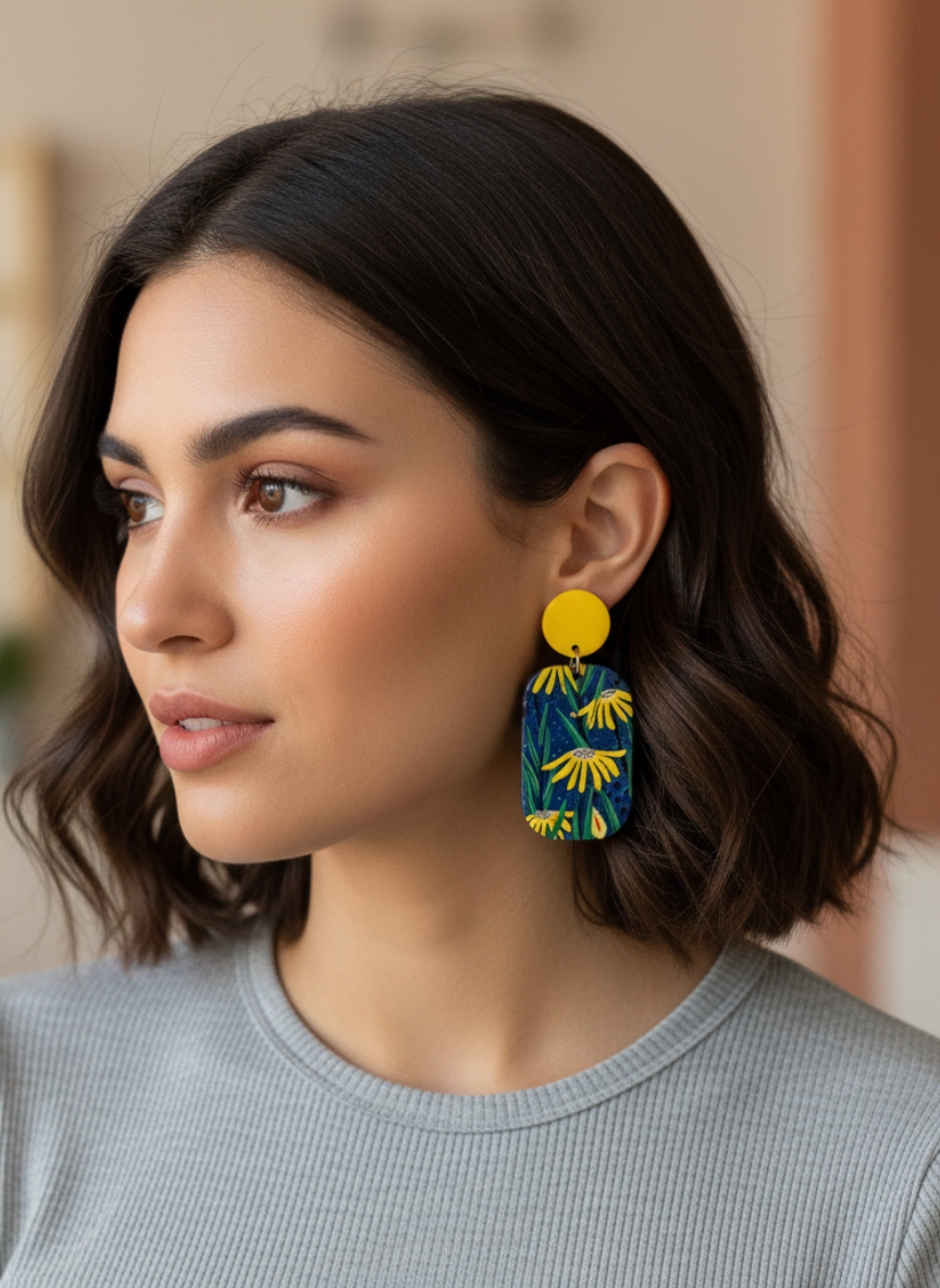 ✨Aros Campo de Estrellas ¡Recibe GRATIS su Estuche de Regalo!💙💛