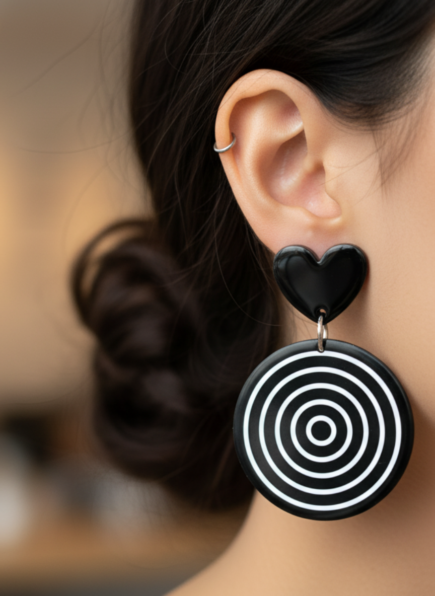 💖Aros Corazón & Espiral ¡Recibe GRATIS su Estuche de Regalo!🌀👀