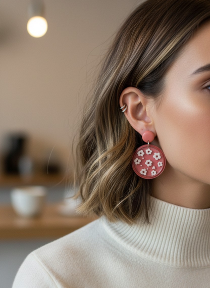 🌸Aros Flower Power ¡Recibe GRATIS su Estuche de Regalo!💖