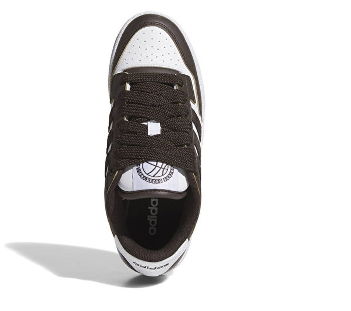 Zapatillas Adidas Niño Rapid Court Low Blanco Café