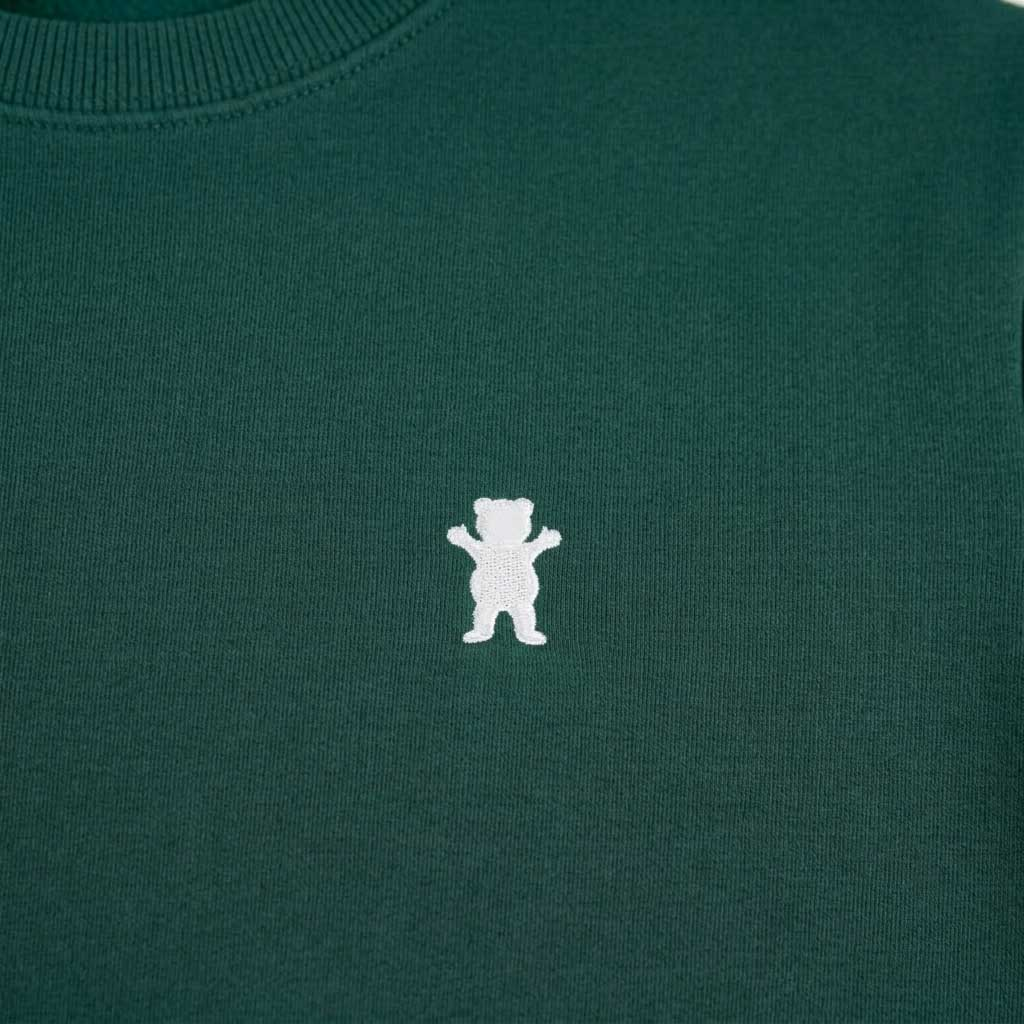 Polera Hombre Grizzly Griptape Embroidered OG Bear Verde