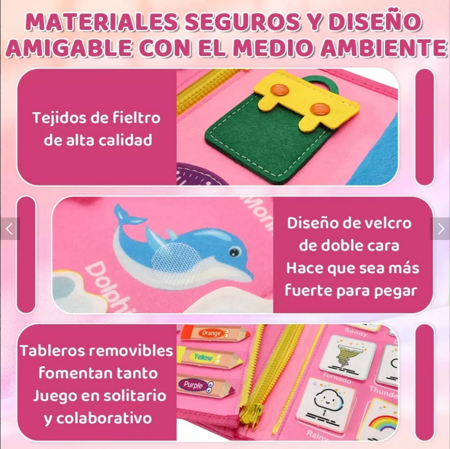 Maleta Sensorial Montessori Niña 🧸🎀💝