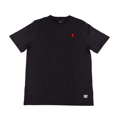 Polera Hombre Grizzly Griptape Embroidered OG Bear Negro Rojo