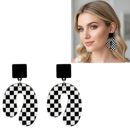 🤩Aros Curvos en Blanco y Negro🏁 🖤🤍