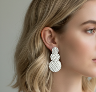 💖Aros Triple Círculo "Chic & Shine"💓
