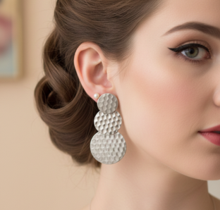 💖Aros Triple Círculo "Chic & Shine"💓