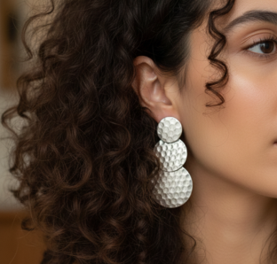 💖Aros Triple Círculo "Chic & Shine"💓