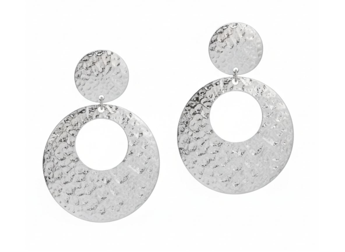 🤩 Aros Círculos Texturizados ¡Recibe GRATIS su Estuche de Regalo! 🤍