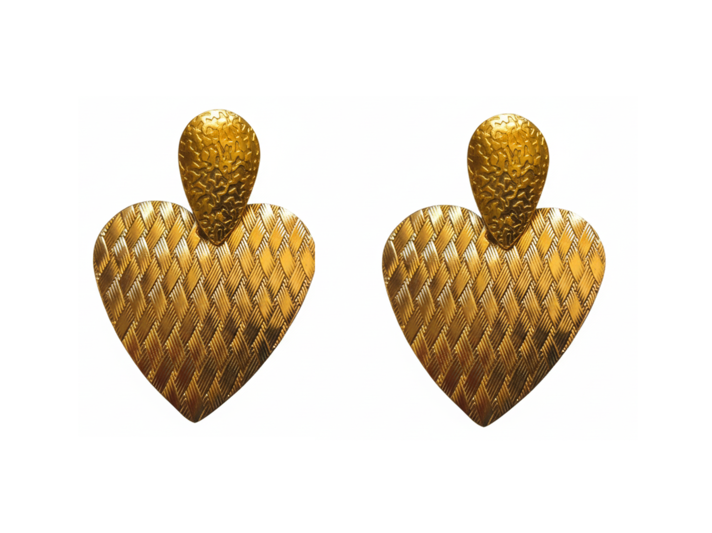 💓 Aros Corazón con Textura